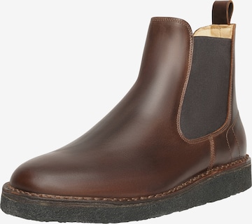 Henry Stevens Chelsea Boots 'Barney CB' in Brown: front