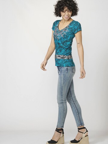 KOROSHI T-Shirt in Blau