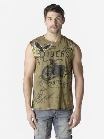 Tricou de la KOROSHI pe verde: față