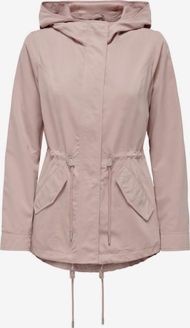 ONLY Between-Seasons Parka in Pink: front