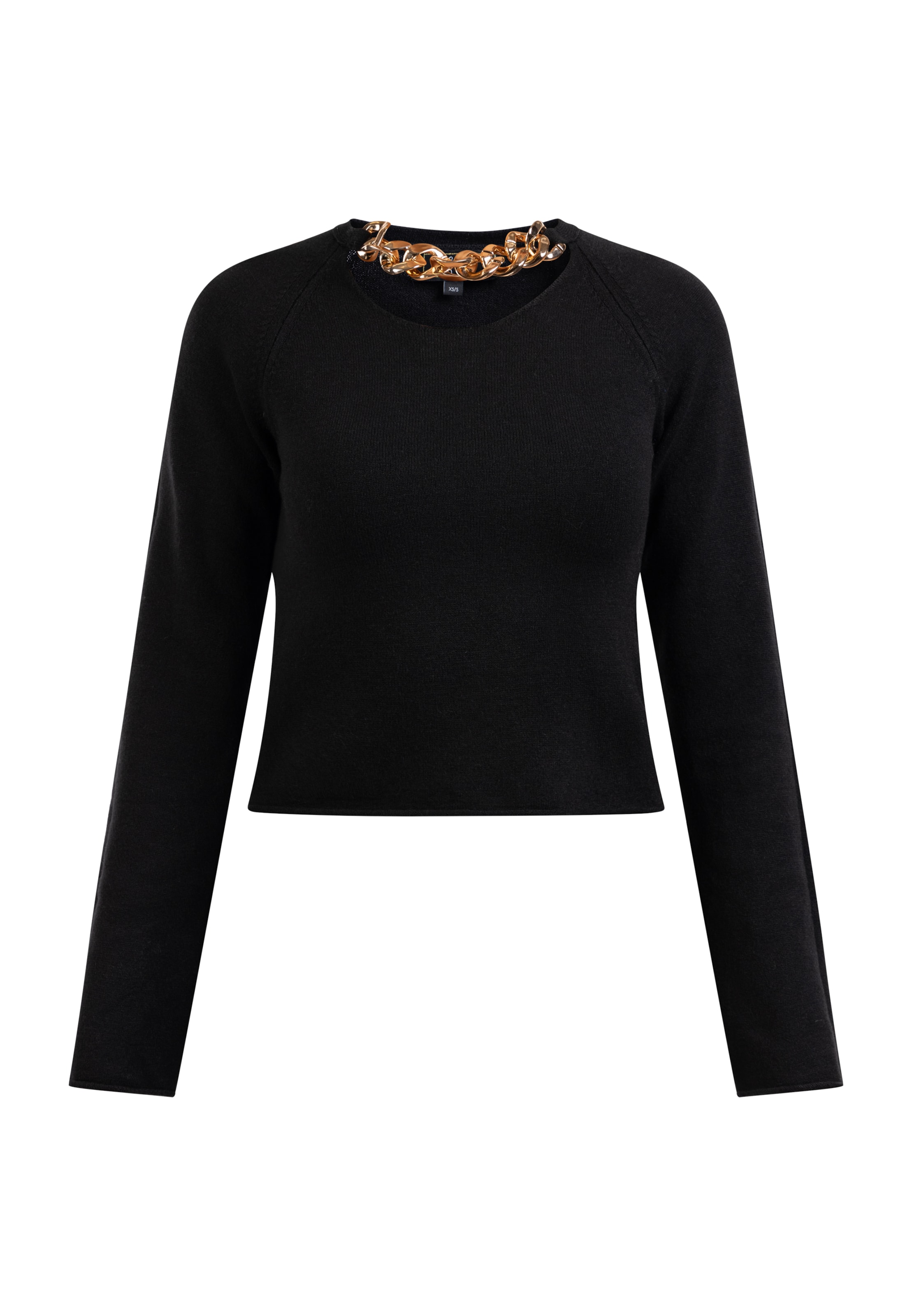 faina Trui 'Caissa' in Zwart: voorkant