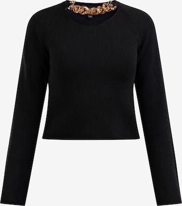 Pull-over 'Caissa' faina en noir : devant