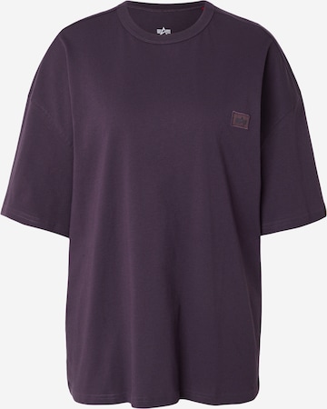 ALPHA INDUSTRIES Póló 'Essentials' - lila: elől