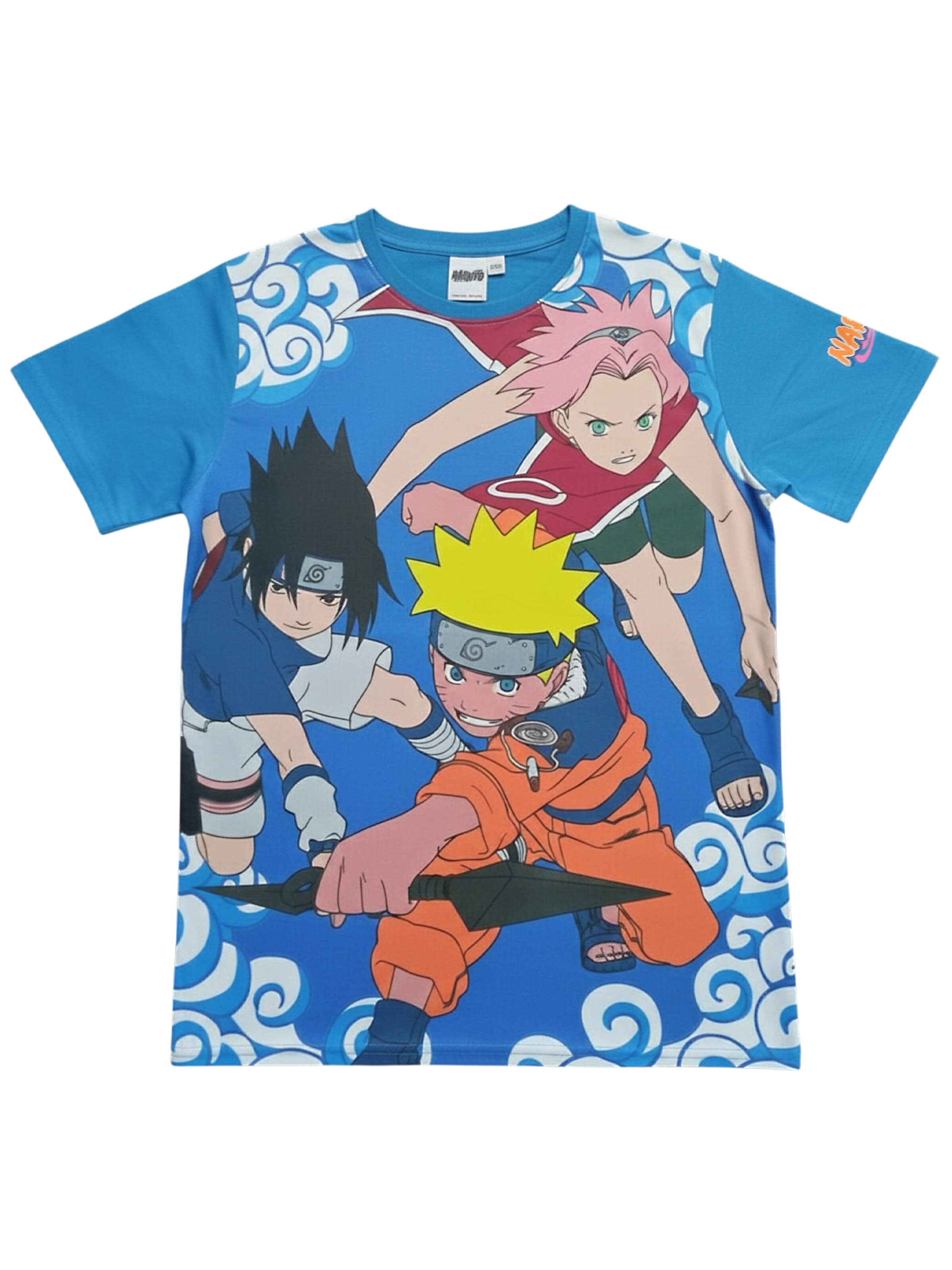 Naruto Shirt 'Susake Sakura' in Blue: front