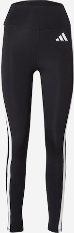 ADIDAS PERFORMANCESkinny Sportske hlače 'Optime Essentials' - crna boja: prednji dio