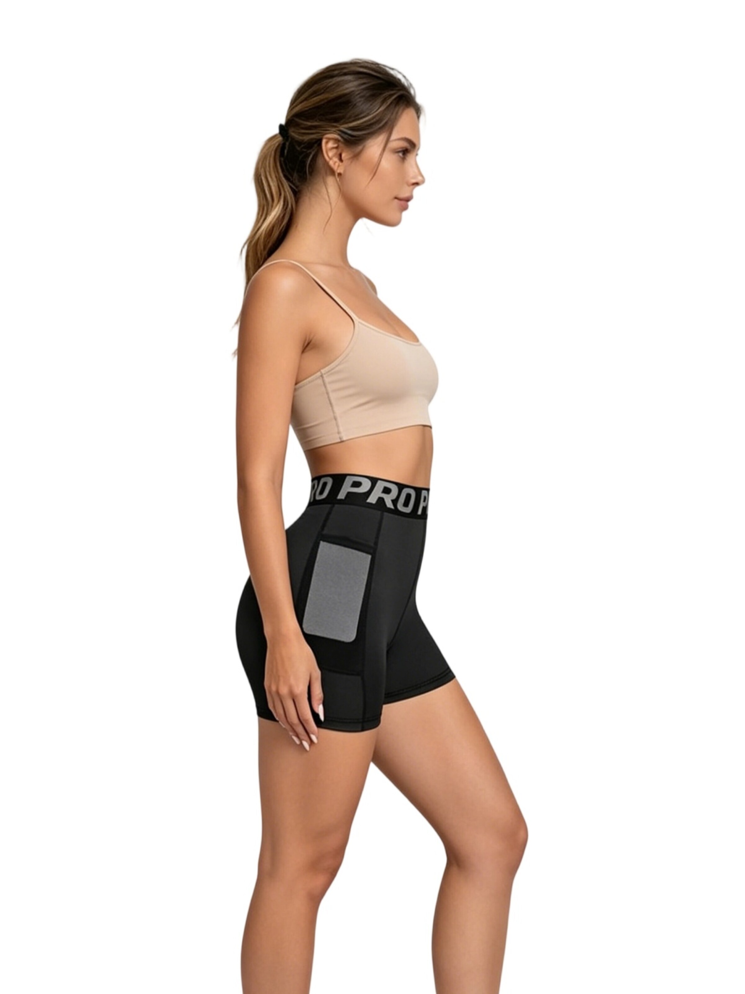 Yesfashion Skinny Sporthose‌‌‌‌‌‌‌‌ in Schwarz
