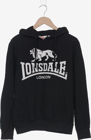 LONSDALE Kapuzenpullover S in Schwarz: predná strana