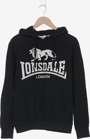 LONSDALE Sweatshirt & Zip-Up Hoodie in S in Black: front
