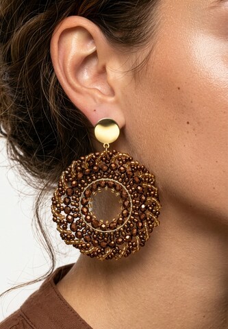 Gaya - Pendientes en marrón: frente