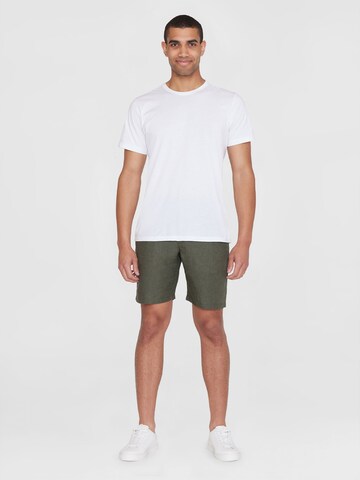 KnowledgeCotton Apparel Regular Pants in Green