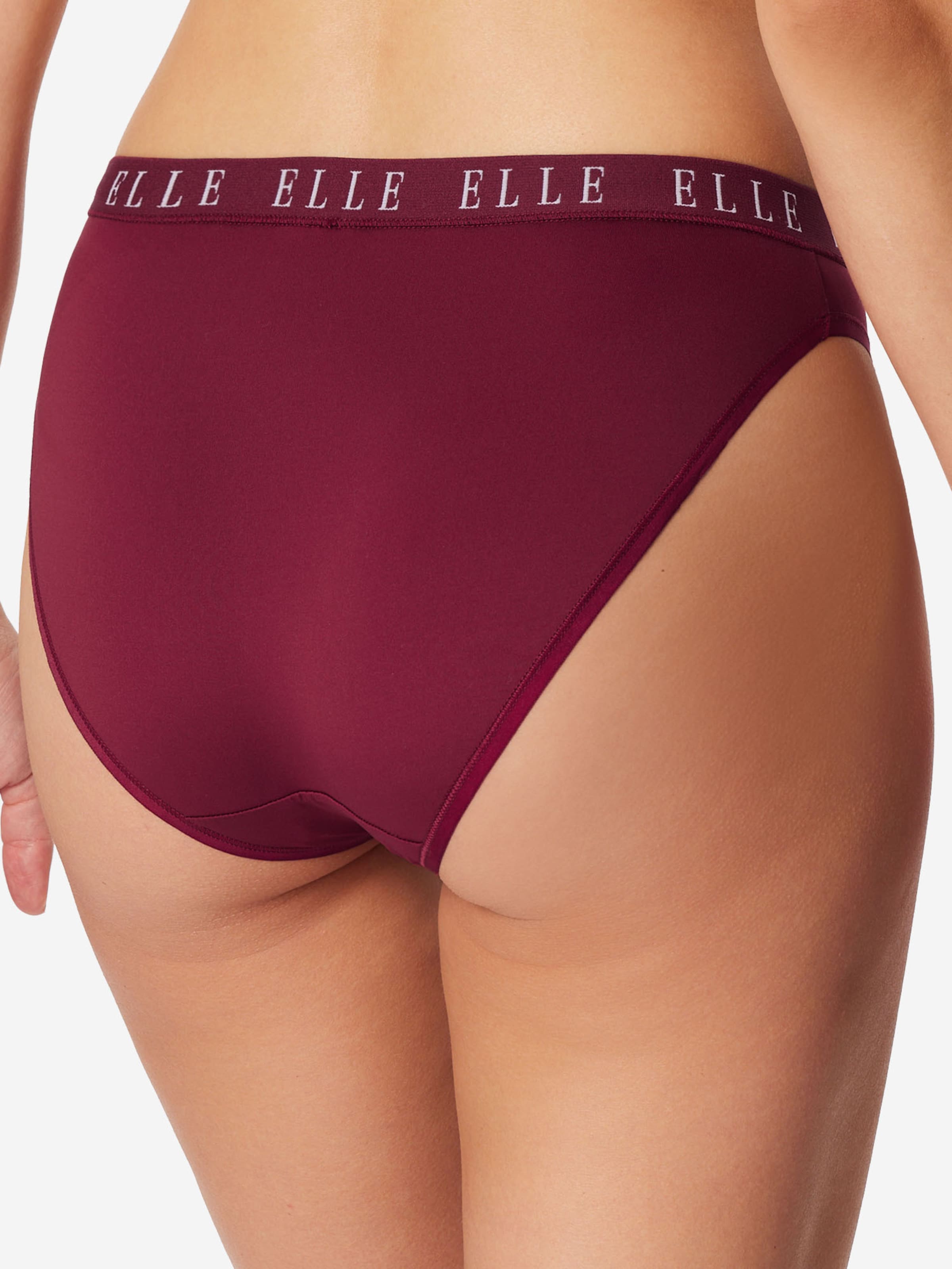 ELLE Slip ' High Leg Logo ' in Groen
