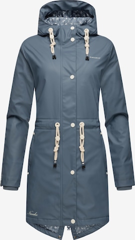 NAVAHOO Weatherproof jacket 'Flower of Ocean' in Blue: front