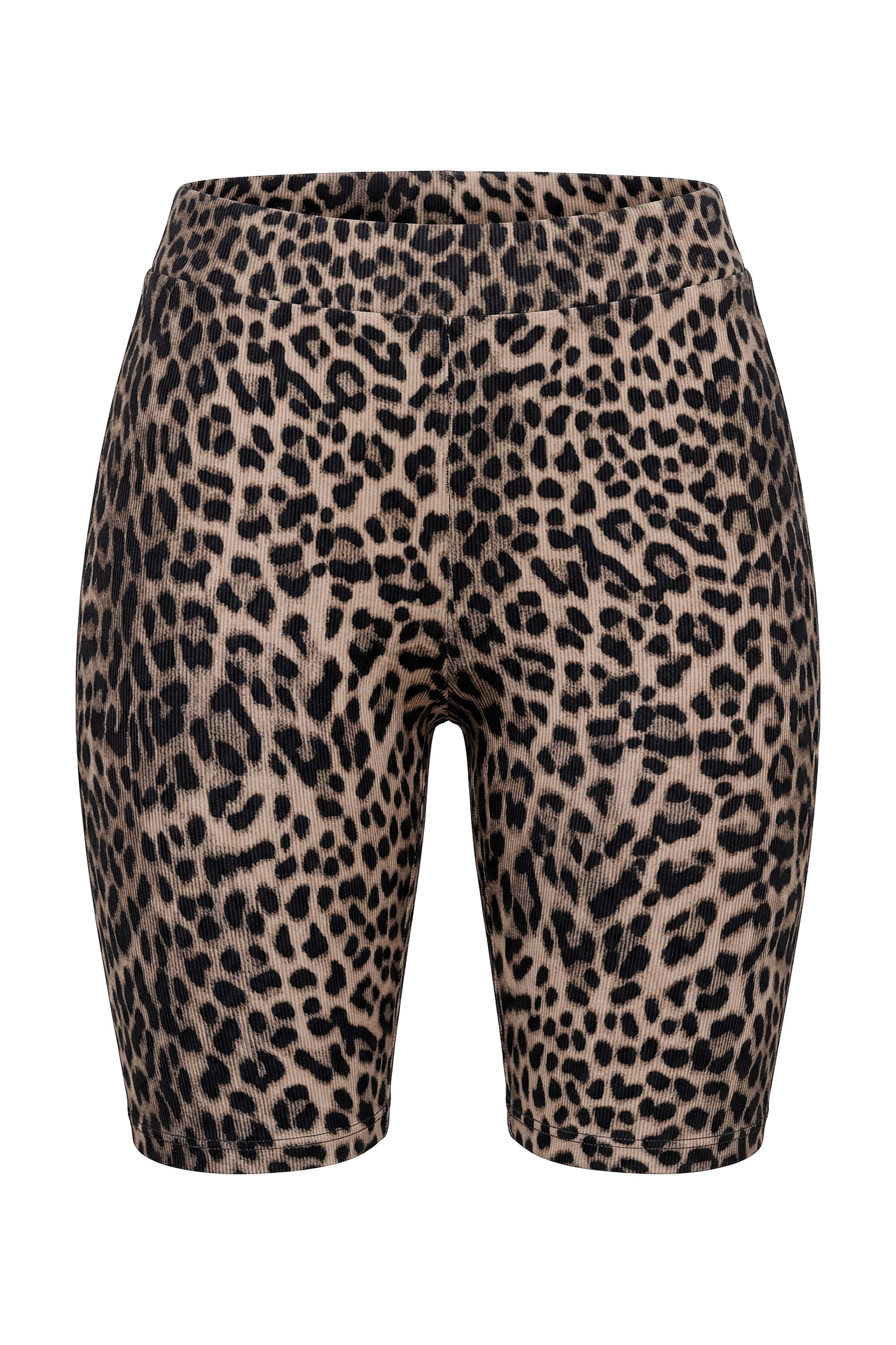 Studio Untold Leggings in de kleur Camel / Zwart, Productweergave