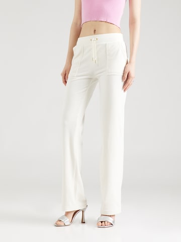 Juicy Couture Flared Broek 'DEL RAY' in Wit: voorkant