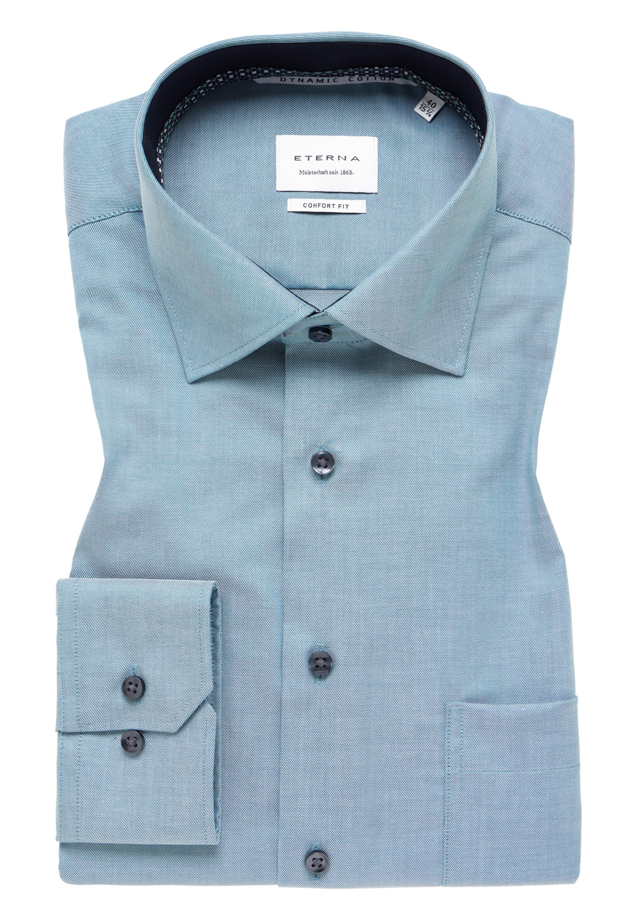 ETERNA Comfort Fit Hemd in Grün