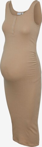 Pieces Maternity Dress 'Kitte' in Brown: front
