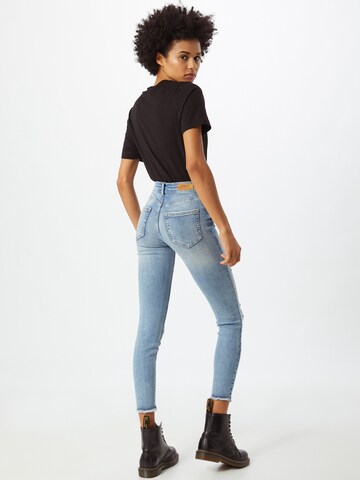 Skinny Jean 'Blush' ONLY en bleu