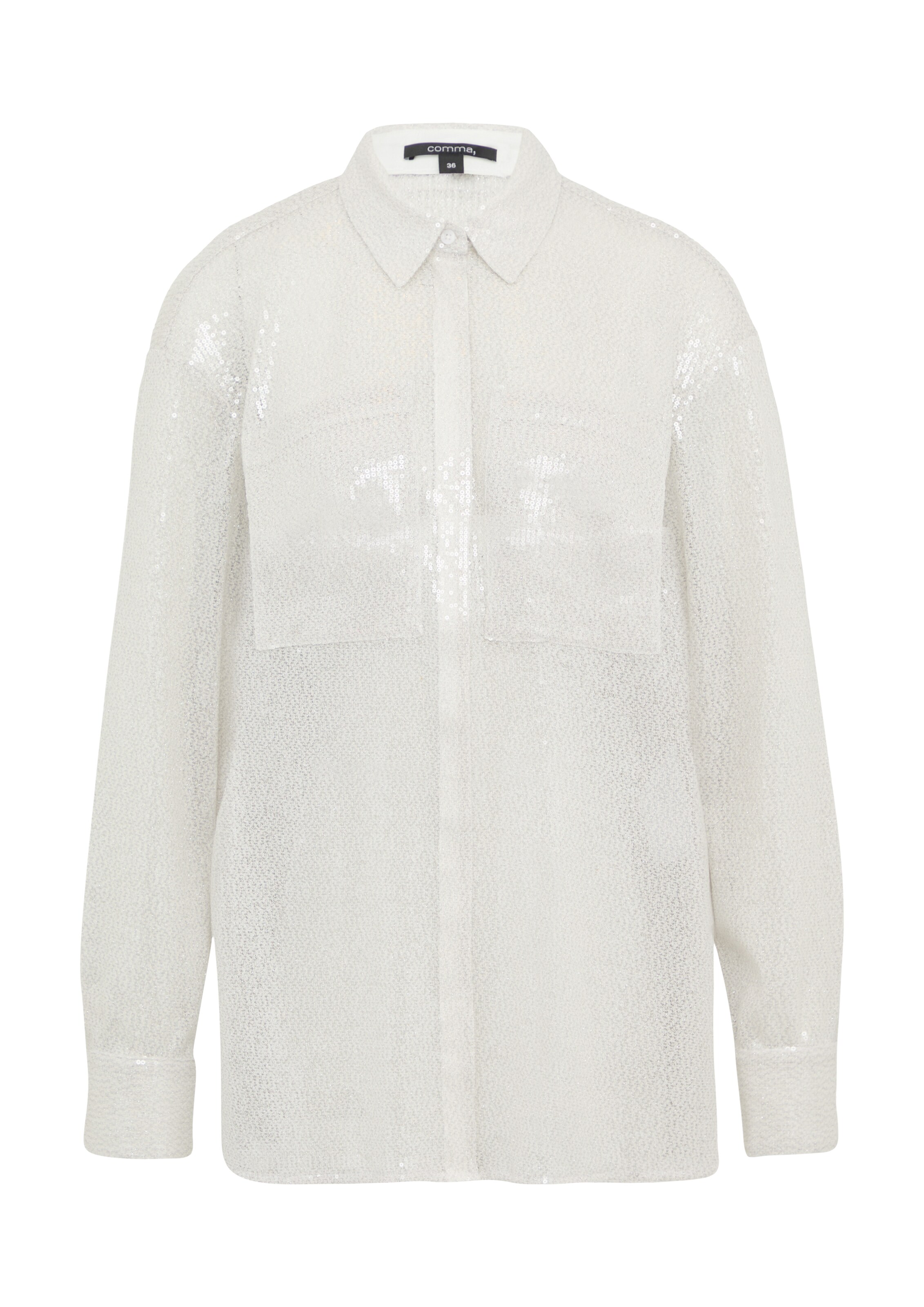COMMA Bluse in Weiß: Vorderseite