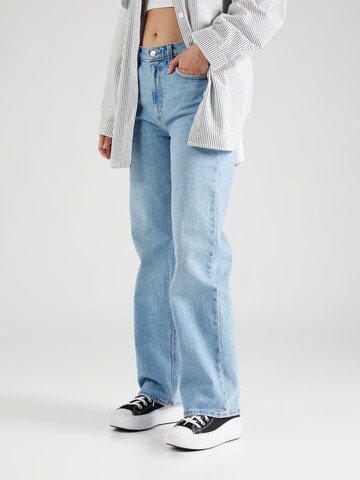 Abercrombie & Fitch Loosefit Džíny – modrá: přední strana