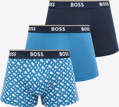 BOSS Bokserice 'Power' u plava / mornarsko plava / svijetloplava / bijela, Pregled proizvoda