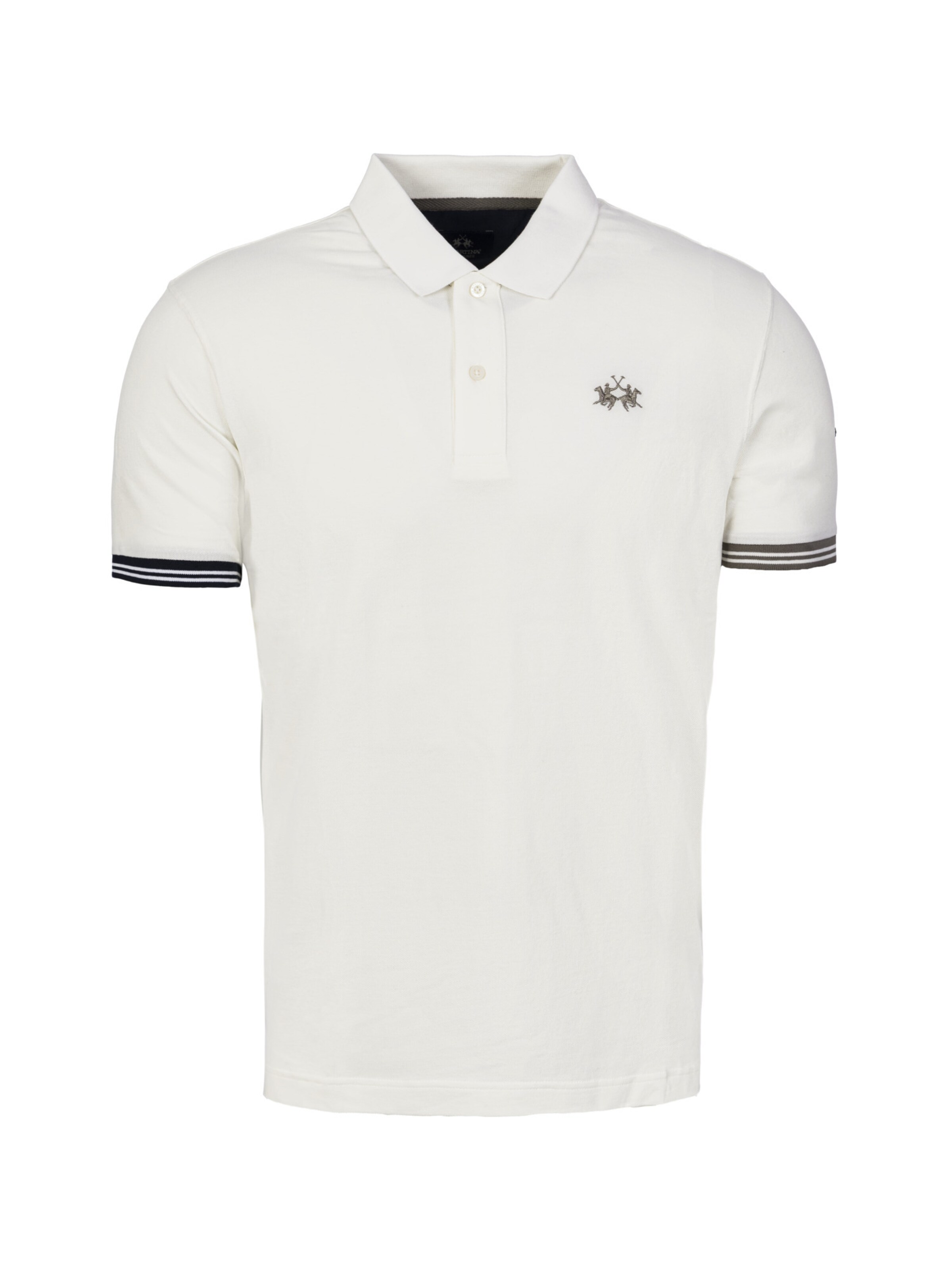 La Martina Shirt 'MBP011' in Wit: voorkant