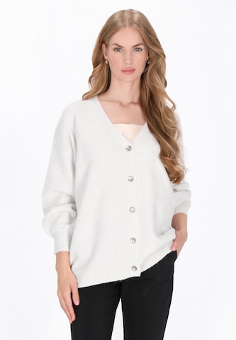 Cardigan DreiMaster Klassik en blanc : devant