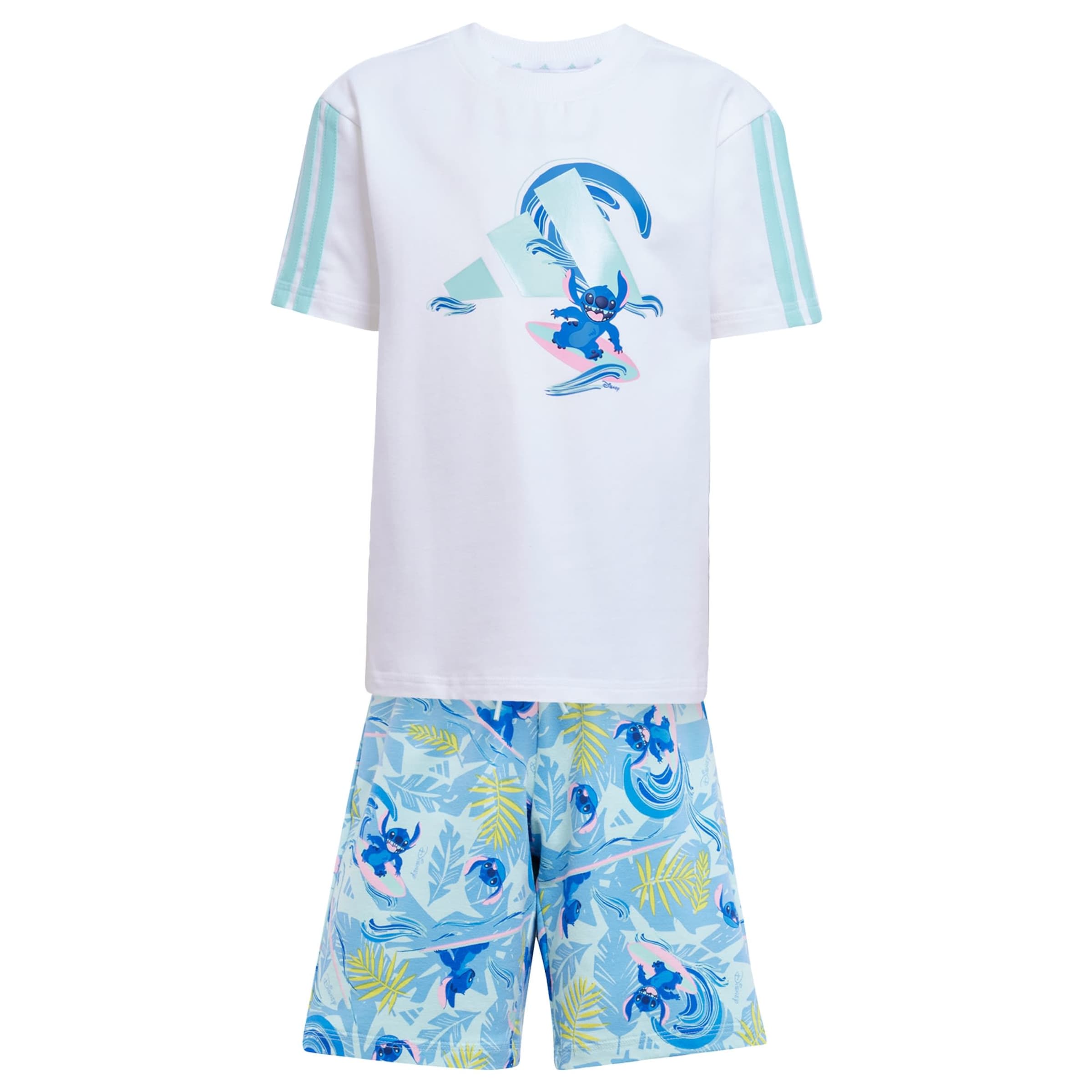 Completo per l'allenamento 'Adidas x Disney Lilo and Stitch' di ADIDAS SPORTSWEAR in bianco: frontale
