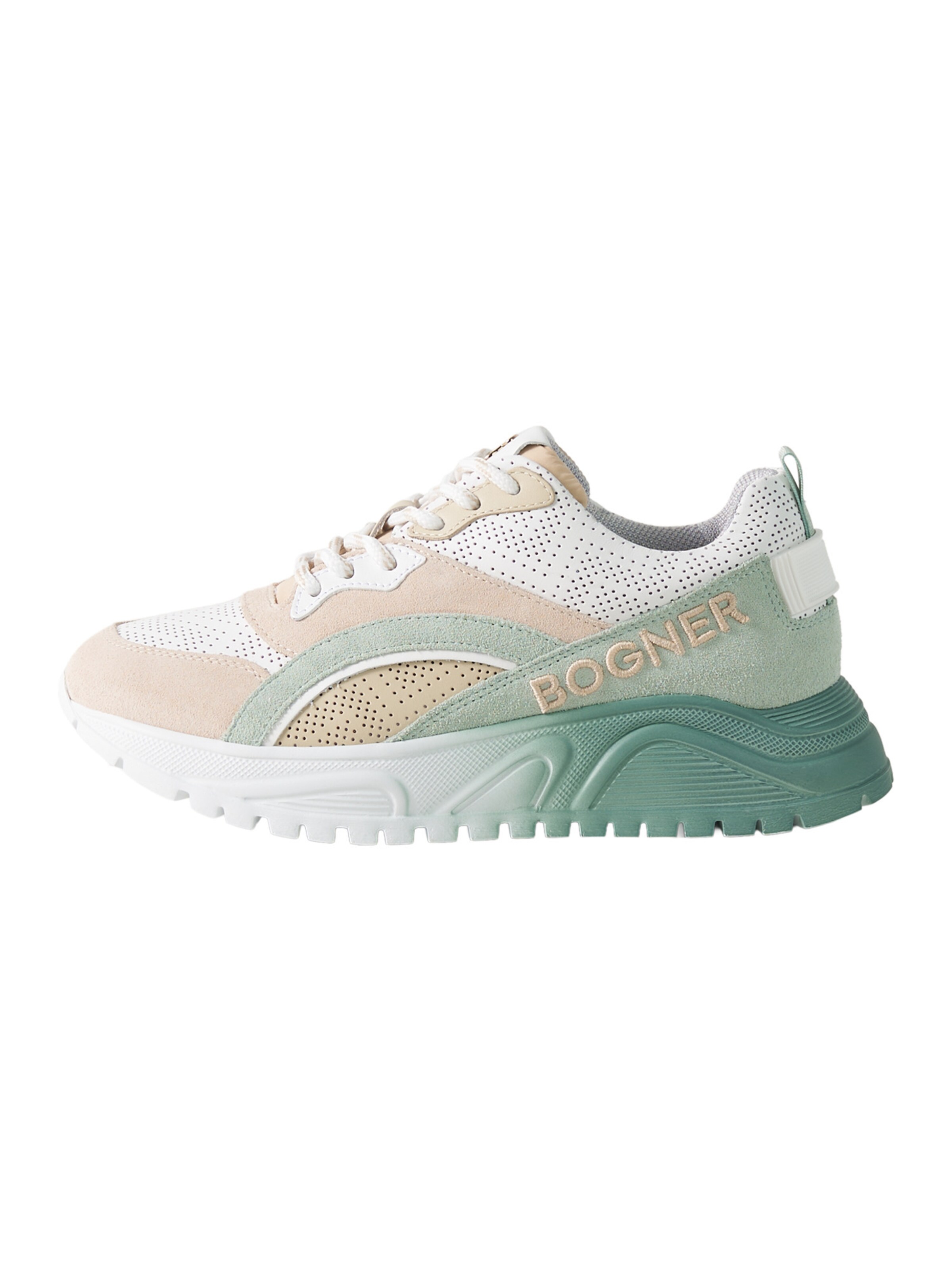 BOGNER Platform trainers 'Malaga' in 36 in Light green / Powder / White, Item view