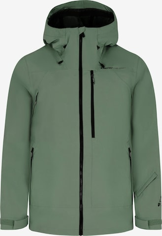 PROTEST Sportjacke 'PRTAbalony' in Grün: Vorderseite