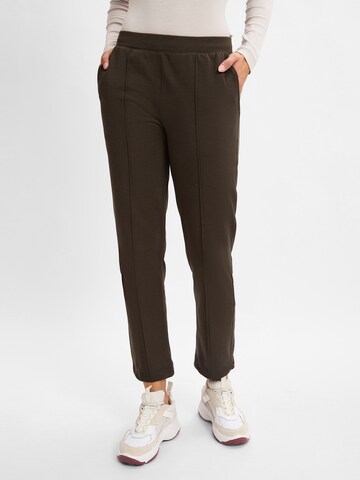 Regular Pantalon Marie Lund en vert : devant