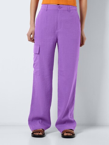 Regular Pantalon cargo 'Drewie' Noisy may en violet