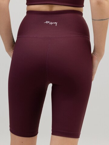 Hey Honey Skinny Leggings 'Biker Ribbed'‌‌‌‌‌‌‌‌‌‌ in Rot