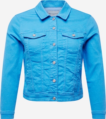 ONLY Carmakoma Between-Season Jacket 'LOCK' in Blue: front