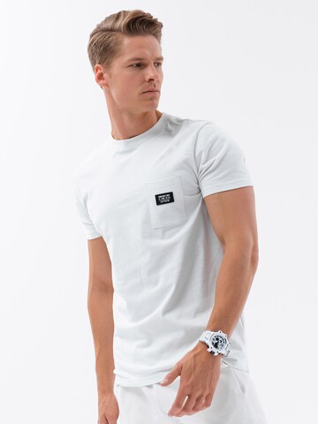 Ombre Shirt 'S1735' in Wit: voorkant