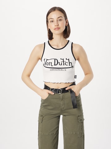 Von Dutch Originals Top 'ASHLEY' - fehér: elől