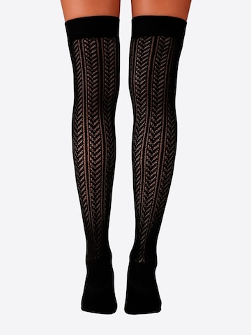 Lycille Overknee Strümpfe 'Overknees'‌‌‌‌ in Schwarz