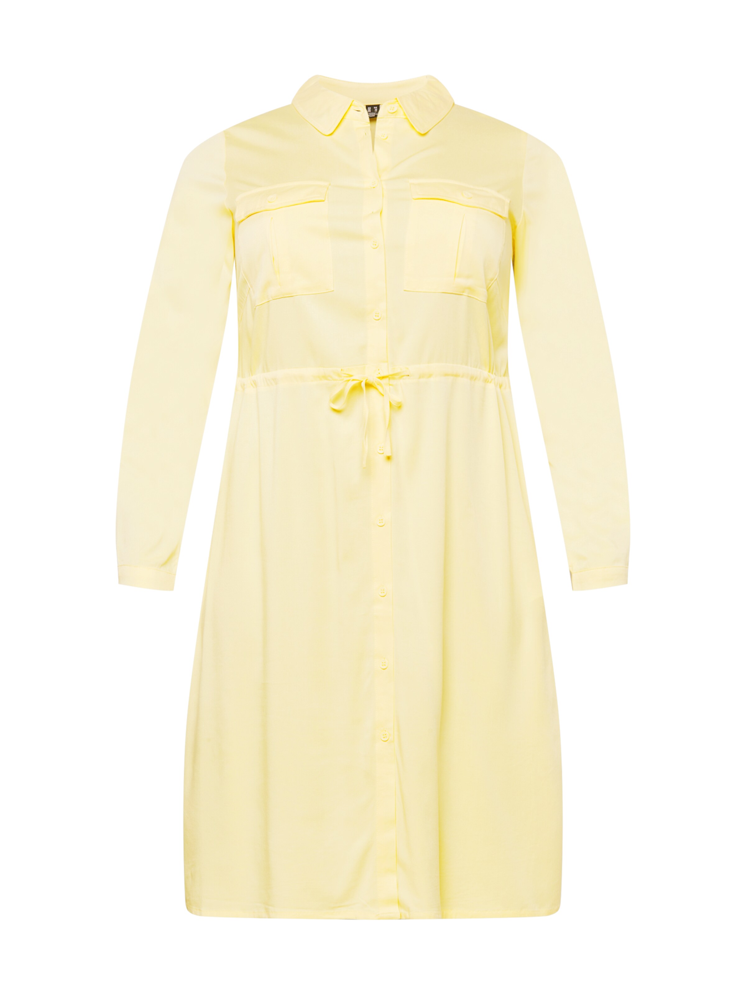 Frauen Große Größen Vero Moda Curve Kleid 'JOSIE' in Hellgelb - CY68171 Frauen Große Größen Vero Moda Curve Kleid 'JOSIE' in Hellgelb - CY68171