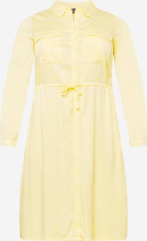 Vero Moda Curve Kleid 'JOSIE' in Gelb: front