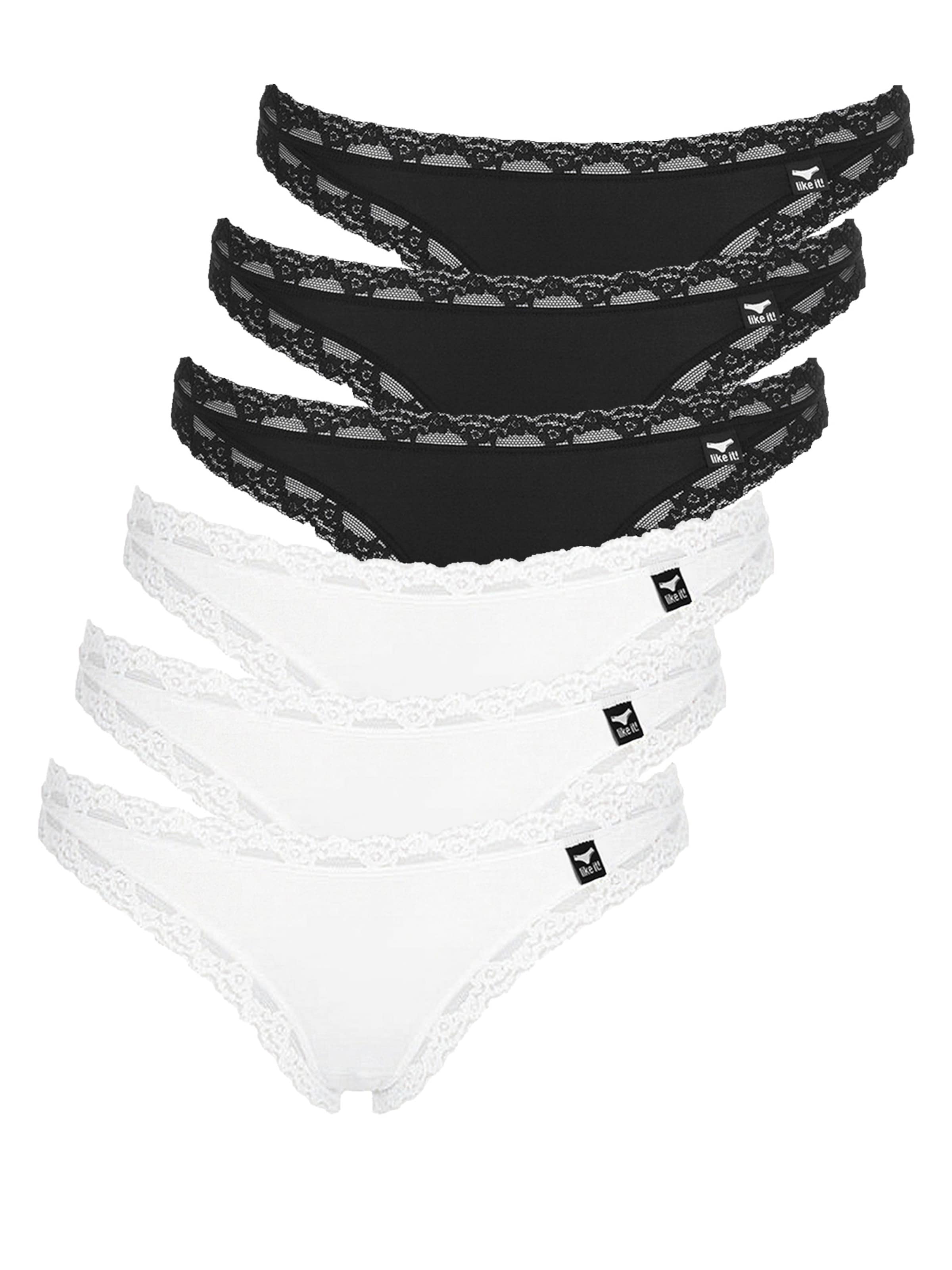 like it! Thong 'Olivia' in White: front