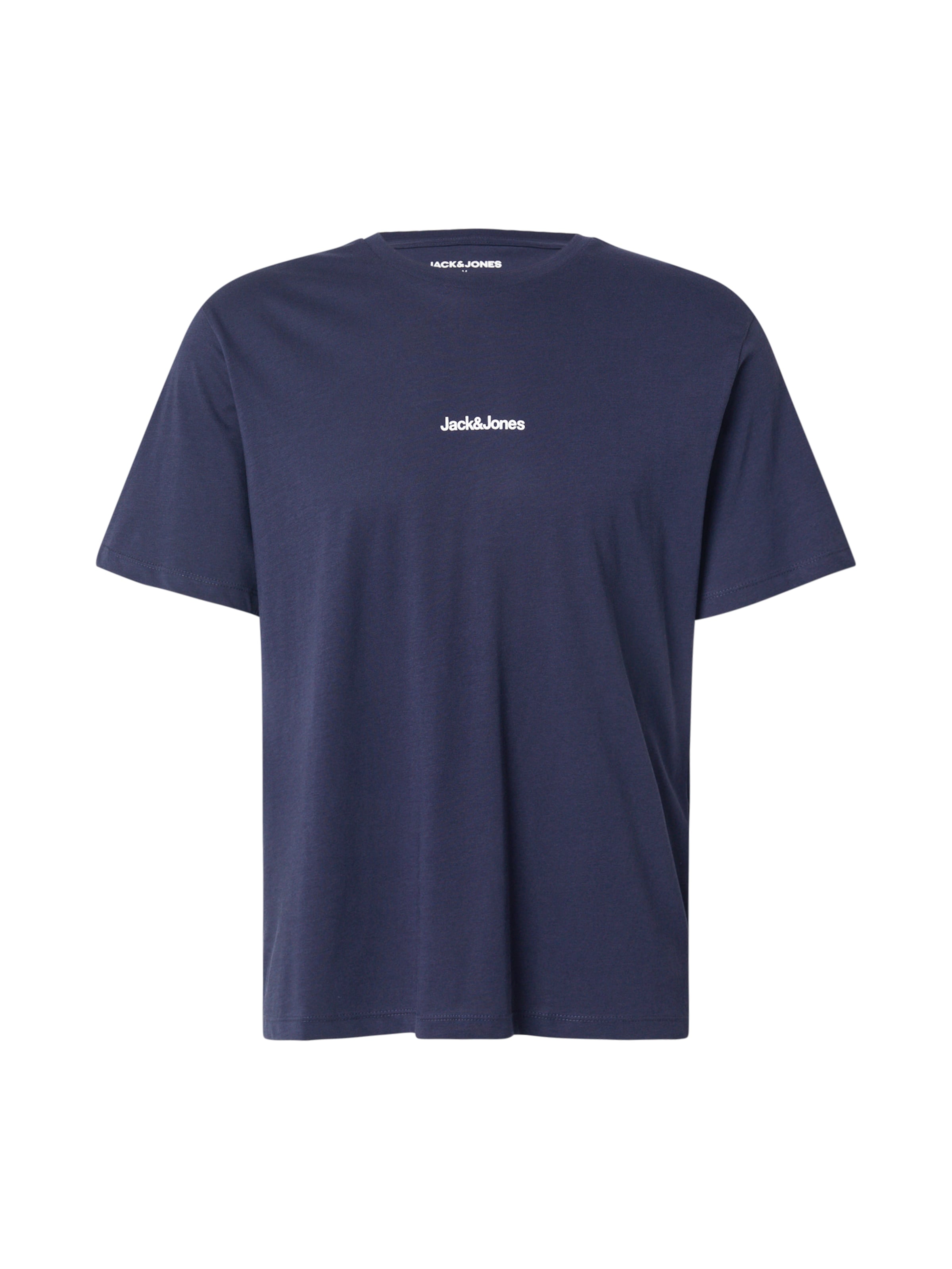 JACK & JONES Shirt 'JJMINE' in Navy / Emerald / Orange / White, Item view