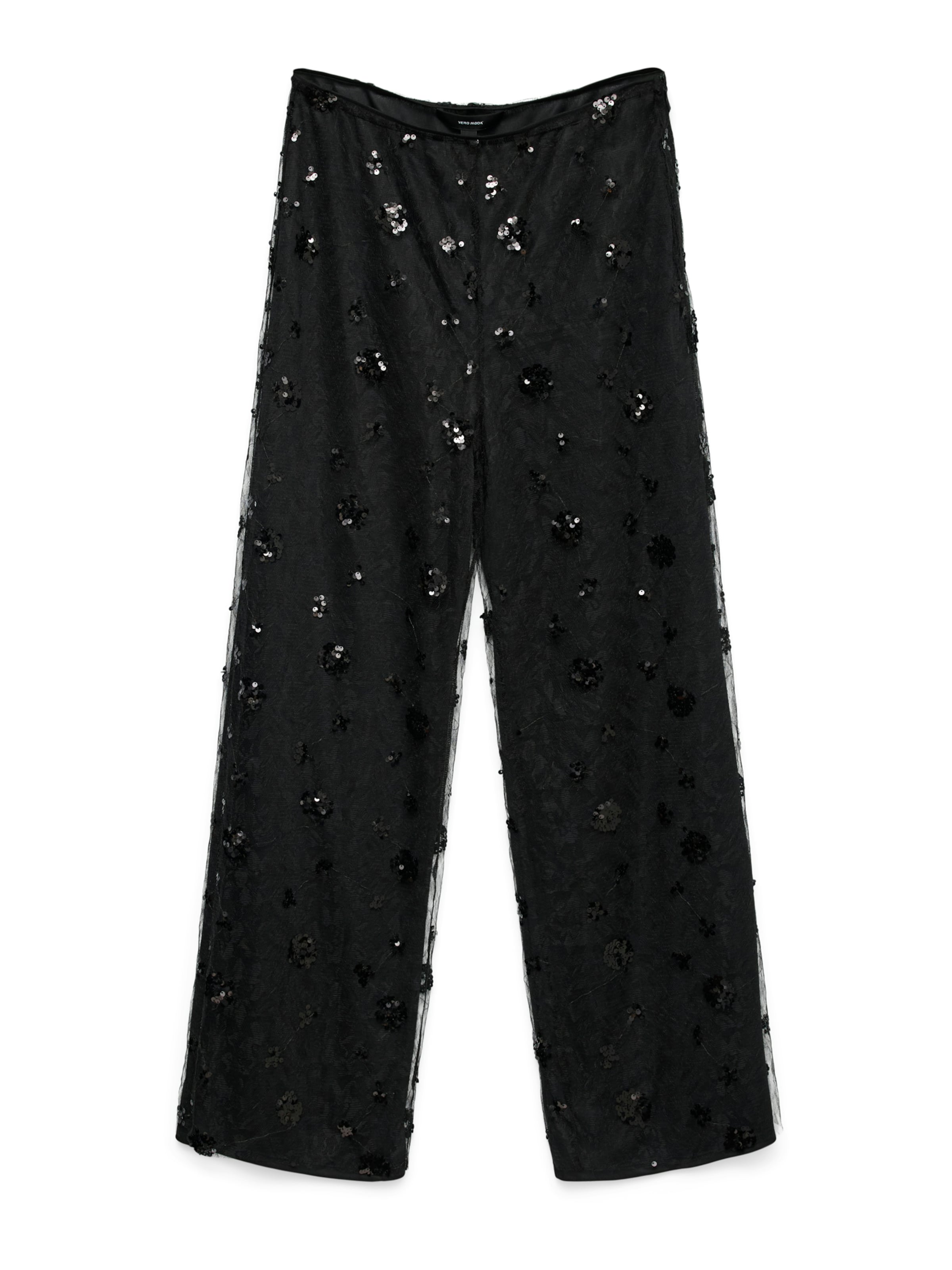 VERO MODA Zvonové kalhoty Kalhoty 'VMMAIA' – černá: přední strana