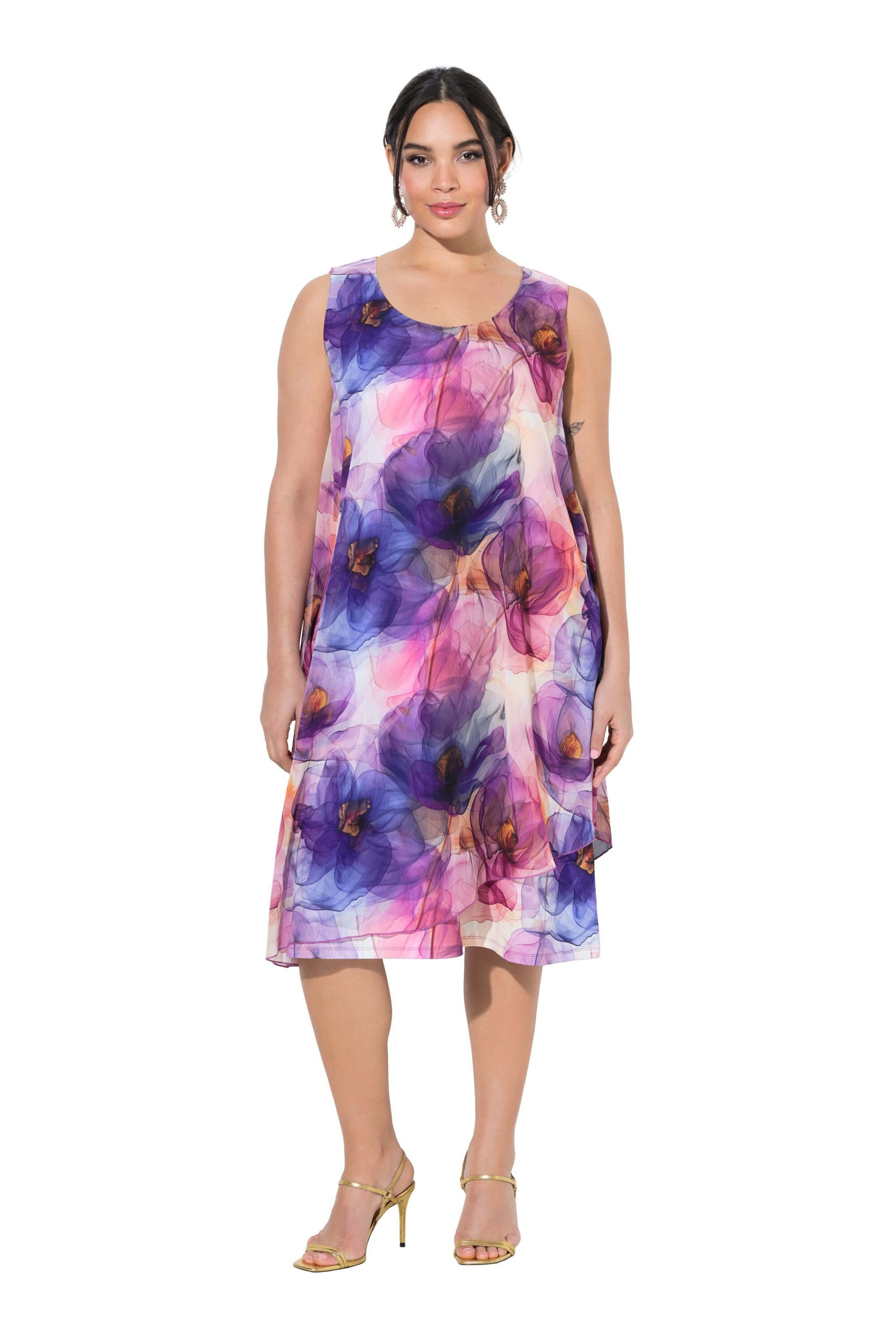 Ulla Popken Kleid in Lila: Vorderseite