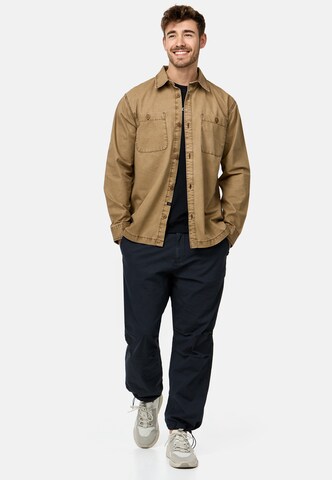 Coupe regular Chemise 'Pilou' INDICODE JEANS en marron