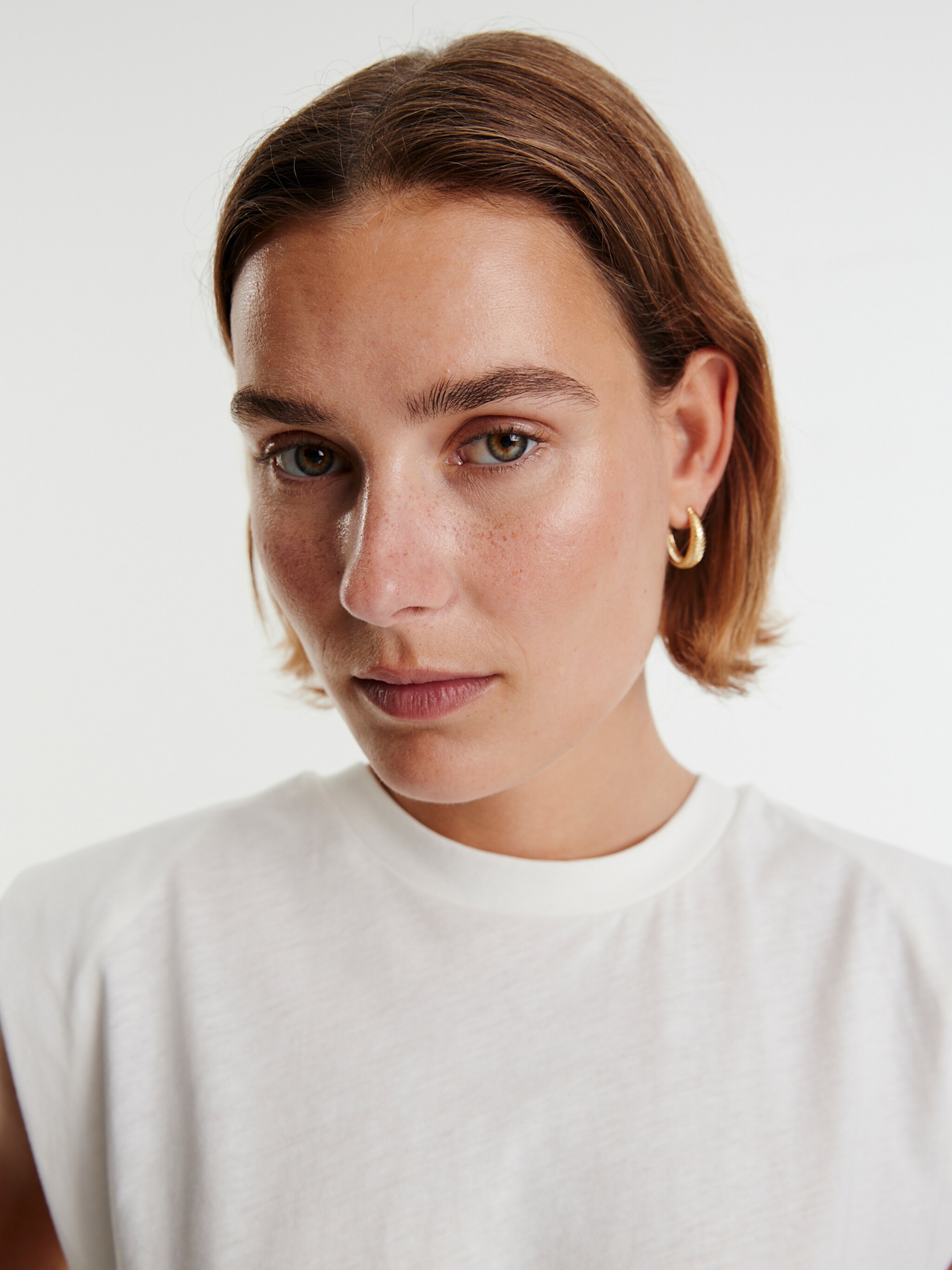 EDITED Producten Shirt 'Silja' Offwhite