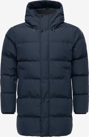 Manteau d’hiver 'Nortday' Ragwear en bleu : devant