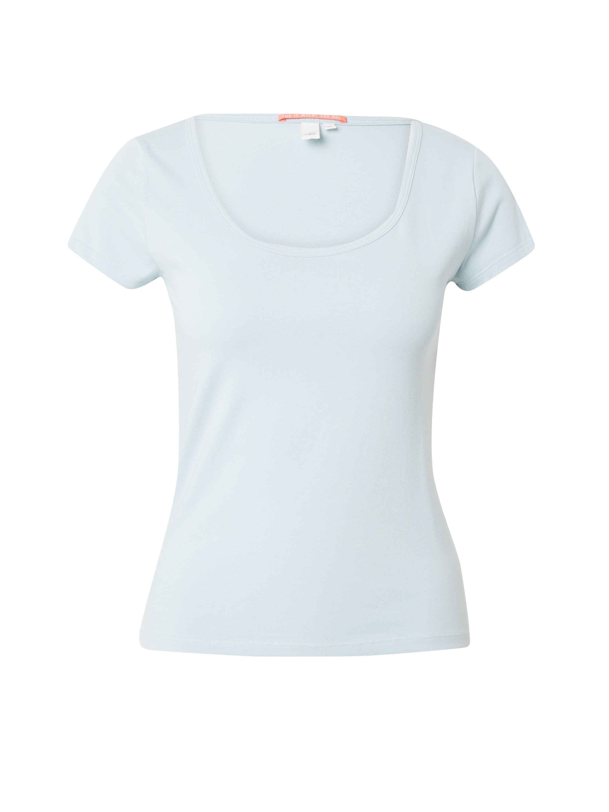 T-shirt QS en bleu : devant