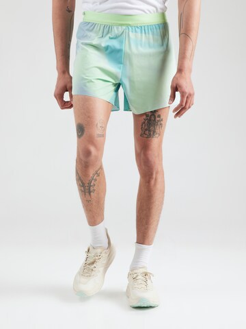 HOKA Regular Sports trousers 'GLIDE 5' in Green: front