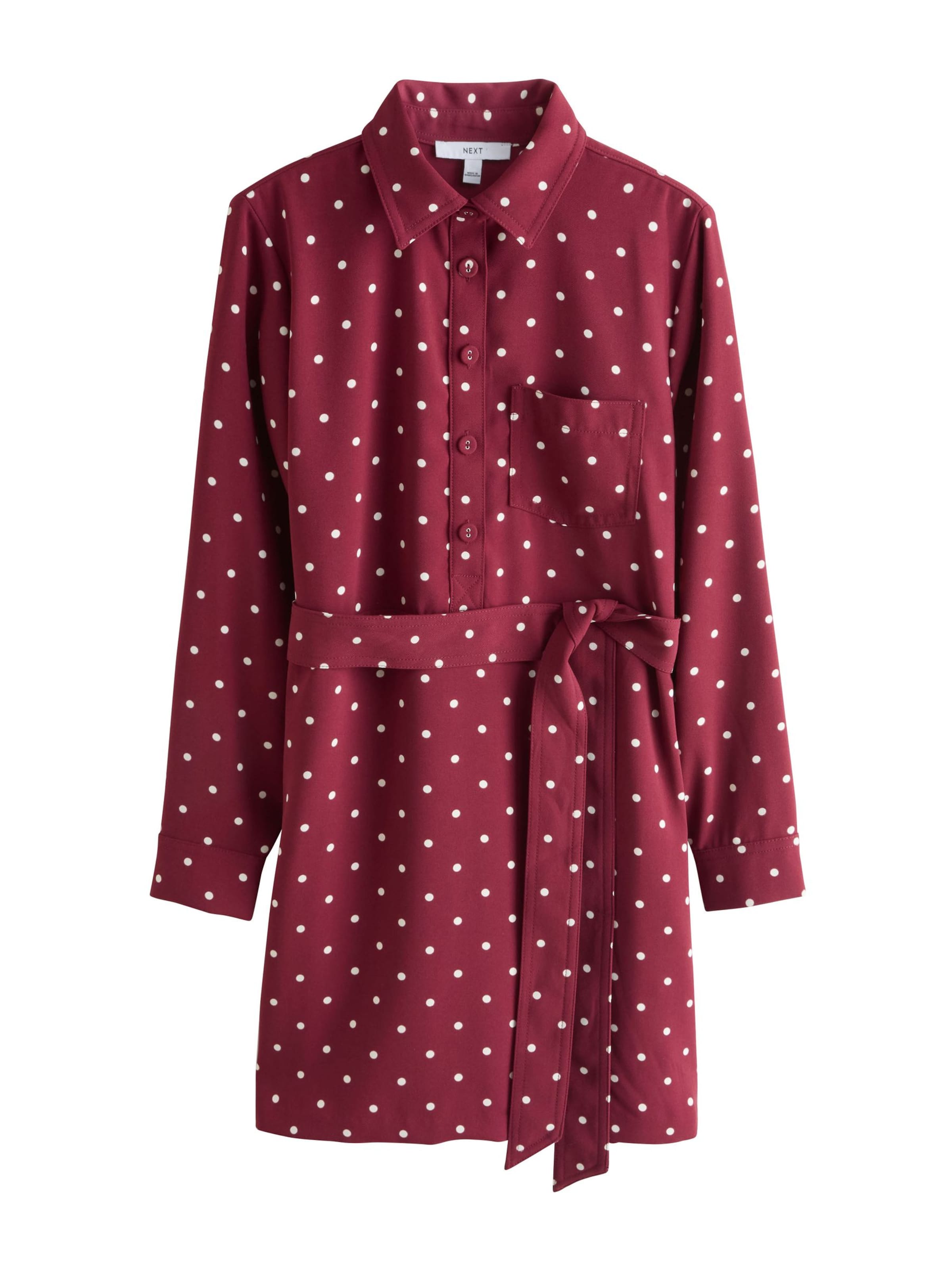 Abito camicia di Next in rosso: frontale