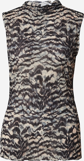 TOPSHOP Blusentop in hellblau / schwarz / naturweiß, Produktansicht