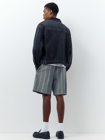 Pull&Bear Bő szár Nadrág - szürke